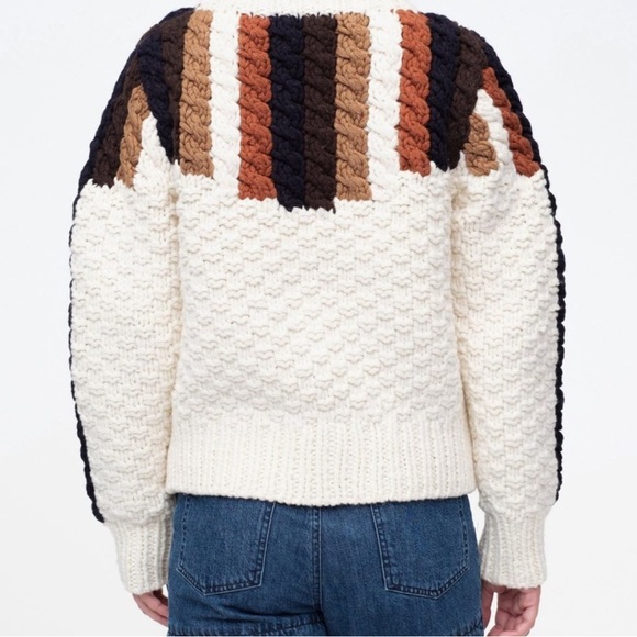 Sea Aspen Chunky Hand-Knit Wool Sweater - Picture 11 of 11